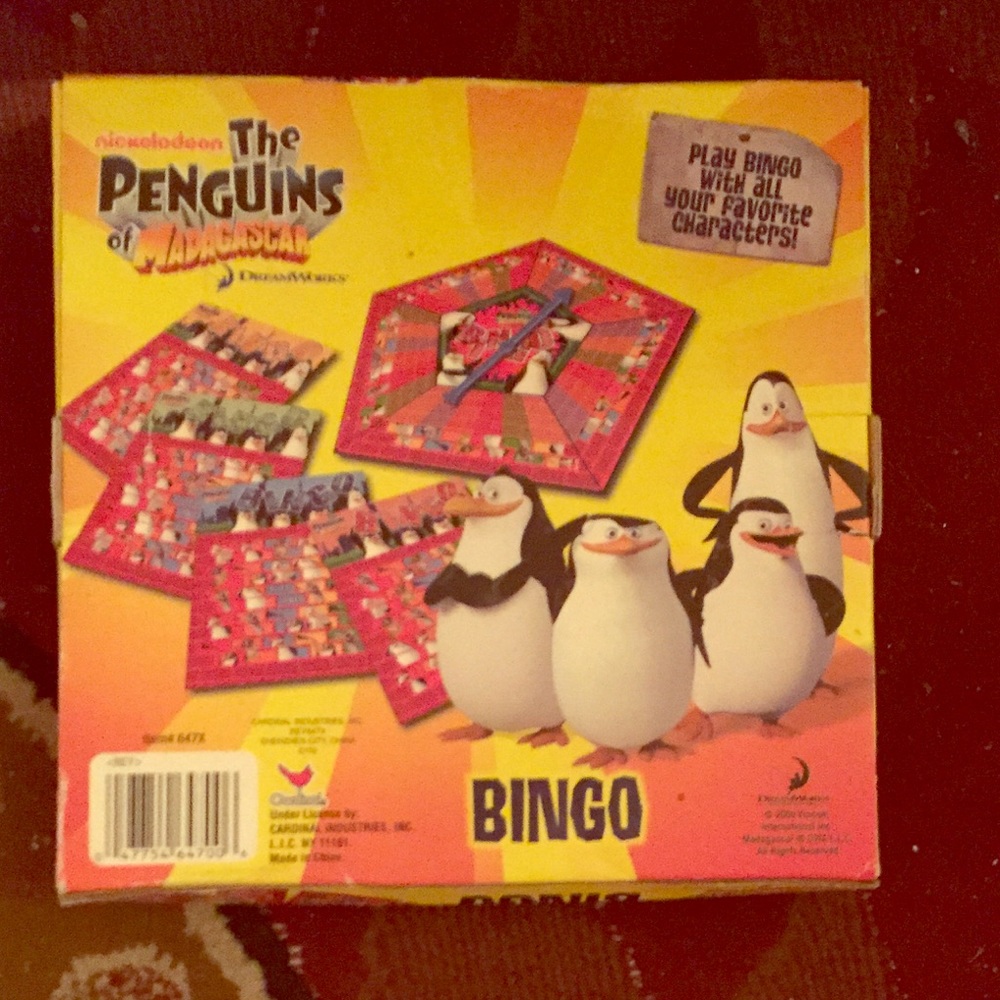 Nickelodeon-The Penguins of Madagascar-Bingo Game